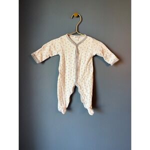 Kissy Kissy Newborn snap Footie Sleeper Polka Dot Pima Cotton